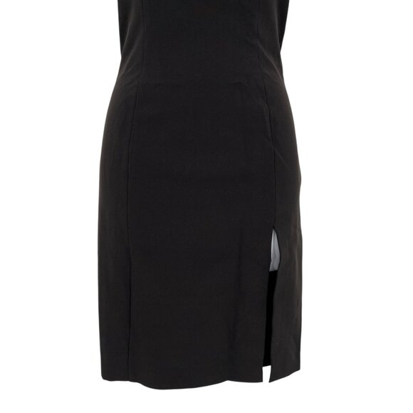 French Connection Echo One Shoulder Asymmetric Halter Dress Black Size 2 NWOT - Picture 5 of 10